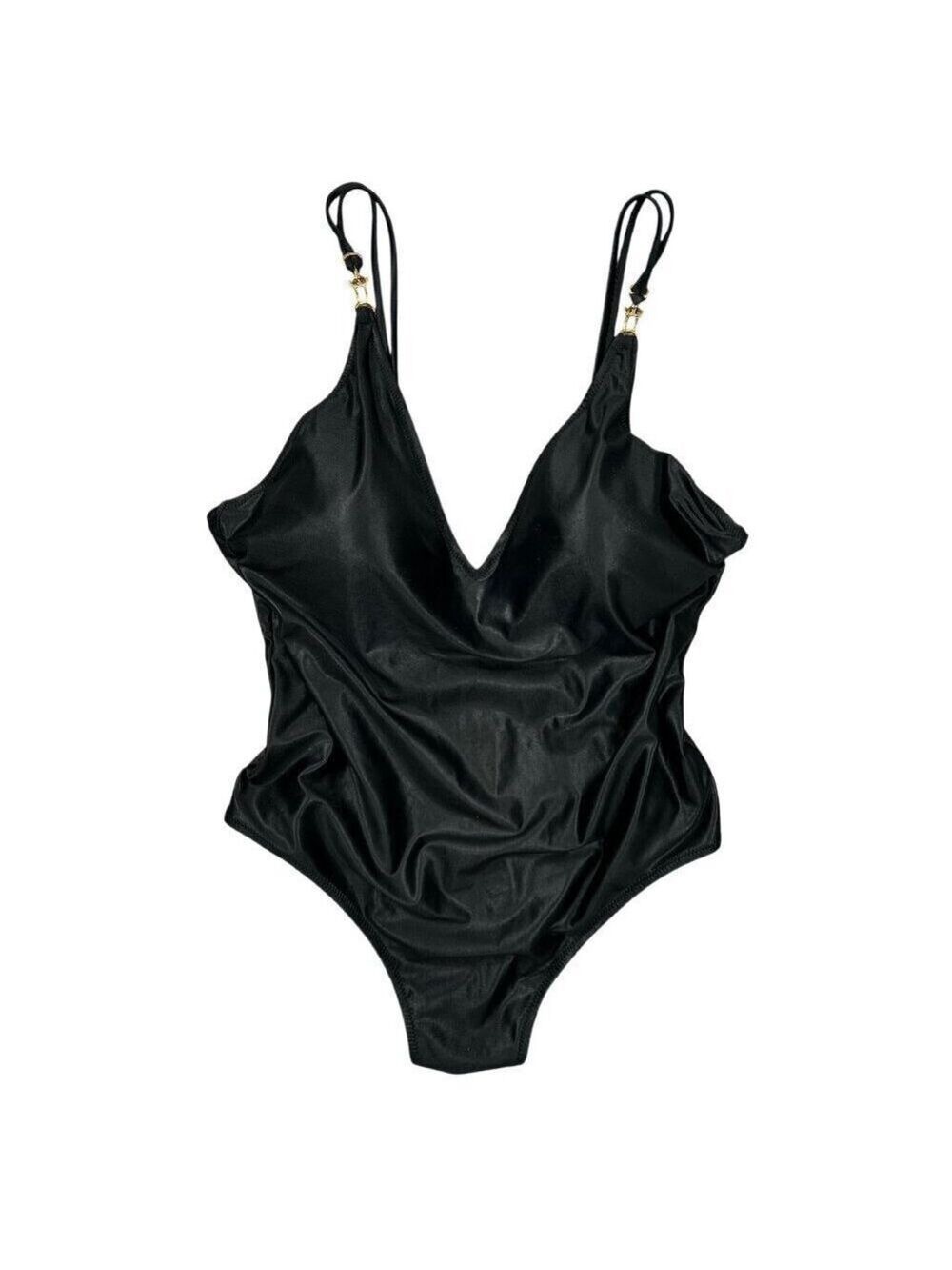 Amarea Black One Piece Made in Italy Swimsuit Size 14